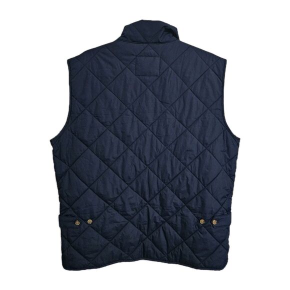 J. Crew Walker Vest Mens Large Navy Blue Quilted Full Zip Outerwear Jacket NWT - Picture 5 of 9